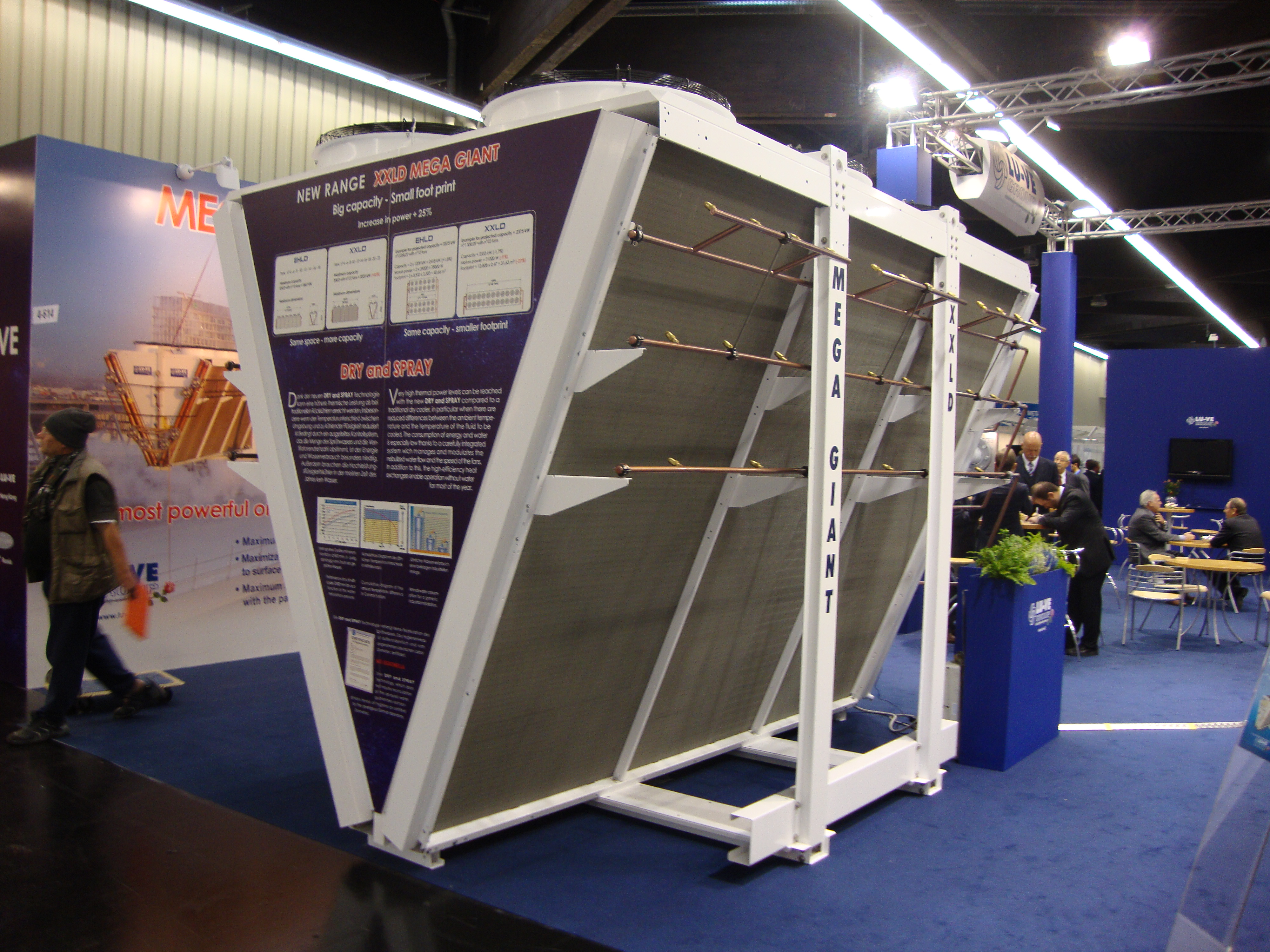 New XXLD Mega Giant Dry cooler with Dry & Spray system and regulation