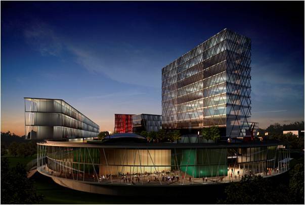 Moscow School of Management Skolkovo, Moscow, Russia - Air Conditioning for the Campus - EHLD1F 3277 E  Dry coolers - 14 Fans - Total cooling capacity of 6 MW     
 