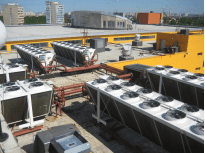 Shopping mall Gorbushkin dvor Moscow - Dry-coolers  LU-VE EHLD2S 3277 E 14 – 10 pcs. The total cooling capacity of 5,6 MW.