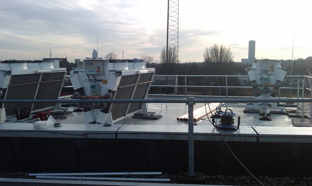 ZIGGO, Tilburg - Olanda. 10 pieces XDHL DRYCOOLERS with water spray system and regulation.