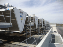 INTERMARCHE’  LOGISTIC CENTER (TOLOSA AREA), installation of
-  CO2 industrial evaporators with hot glycol defrost.
- industrial glycol air coolers 
- WSS dry coolers
