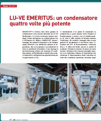 LU-VE EMERITUS: un condensatore 4 volte più potente 