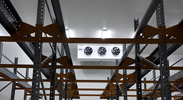 Project name: Cold store and packaging facility for agri product in Cairo<br/>
Refrigeration contractor: MOG for Engineering and Industry, 10th of Ramadan Industrial City, Egypt<br/>
Execution 2018<br/>
Application: facility for collection, precooling, packaging and storage of various fruits and vegetables (lemon, oranges, strawberry, peas, pomegranate etc.). This project is part of a larger plan to develop the agricultural industry of Egypt, by boosting the facilities to serve the export market (Mainly northern Europe and Russia). Currently two additional cold store are under installation and commissioning.<br/>
Cooling system description:<br/>
- Chilled receiving area: LU-VE Dual Discharge 3# CD50H 9452 N 6 - 23,7kW  (16C_85%_EV5) R407c<br/>
- 2 precooling rooms: LU-VE Cubic 4# CS71H 4416 E 10 - 67,3kW (0C_85%_EV-5C) R404a<br/>
- Production and packaging hall: LU-VE Dual Discharge 12# CD50H 9456 N 6 - 69,9kW  (18C_85%_EV5) R407c<br/>
- 6 receiving rooms: LU-VE Cubic 6# CS62H 2218 N 6 - 140,8kW (15C_85%_EV5) R407c<br/>
- 6 cold stores: LU-VE Cubic 12# F50HC 1714 E 6 - 31,2kW (0C_85%_EV-5C) R404a<br/>
- Shipping area: LU-VE Dual Discharge 5# CD50H 9452 N 6 -  23,7kW  (16C_85%_EV5) R404a<br/>
Rack System:<br/>
- 4# Emerson 200HP Rack for MT application R407c – 4# LU-VE Condensers EHV90F 374 H 8VENT (2X4)<br/>
- 2# Emerson 180HP Rack for LT application R404a – 2# LU-VE Condensers EAV8S 7231 H 6VENT (2X3)<br/>
- 1# Emerson 200HP Rack for LT application R404a – 1# LU-VE Condensers EHV90F 368 H 6VENT (2X3)