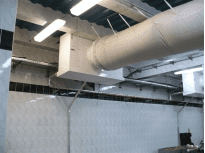  
MEAT FACTORY - Podolsk , Moscow - Refrigeration installation -  20 pcs CS50H industrial unit coolers for  textile duct application 