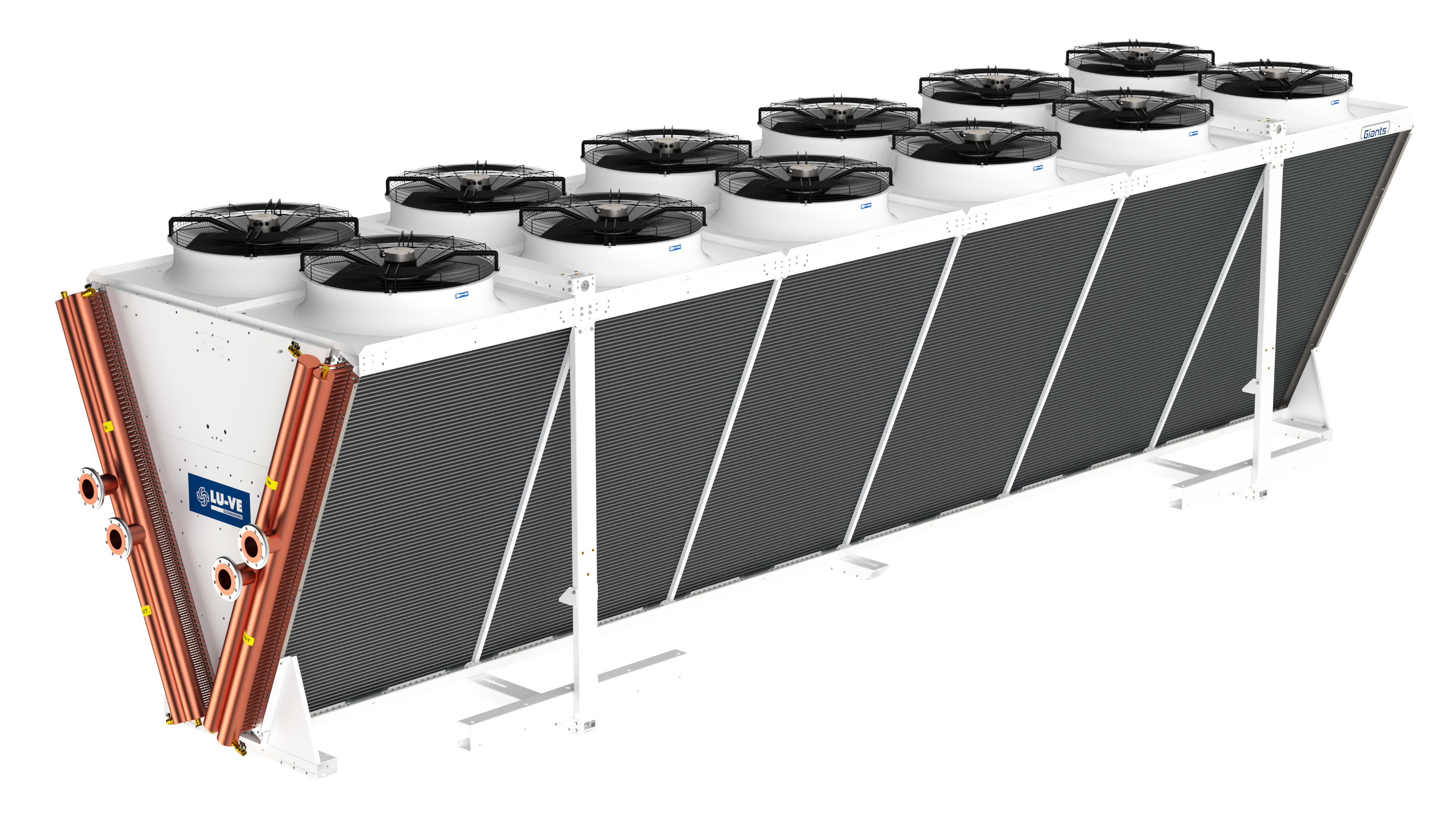 Dry Coolers a V a doppia fila di ventilatori EHLD
