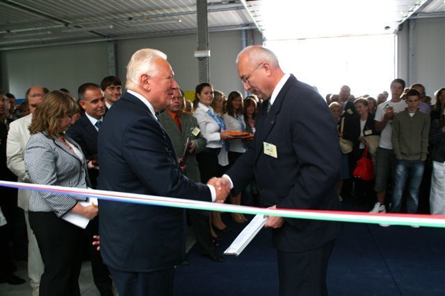 Mr. Iginio Liberali, President of LU-VE Group and Mr. Mudr. Oldřich Ry&scaron;av&yacute;, Secretary of the Governor  of Sout Moravian Country.